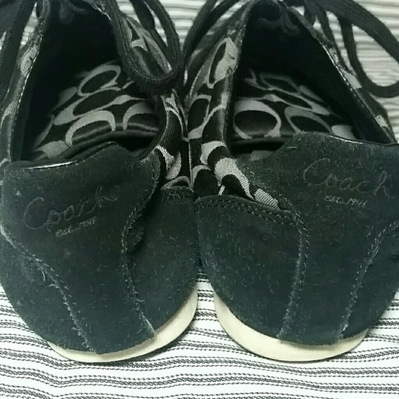 Coach black signature "Kinsley" shoes  SZ 8.5 M - Picture 2 of 6